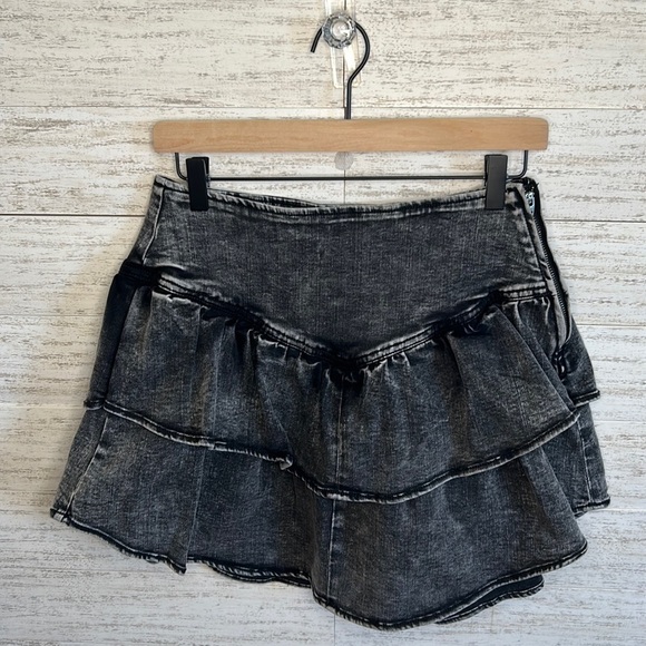 SO Ruffled Denim Mini Skirt | SIZE 9/29 - Picture 4 of 8